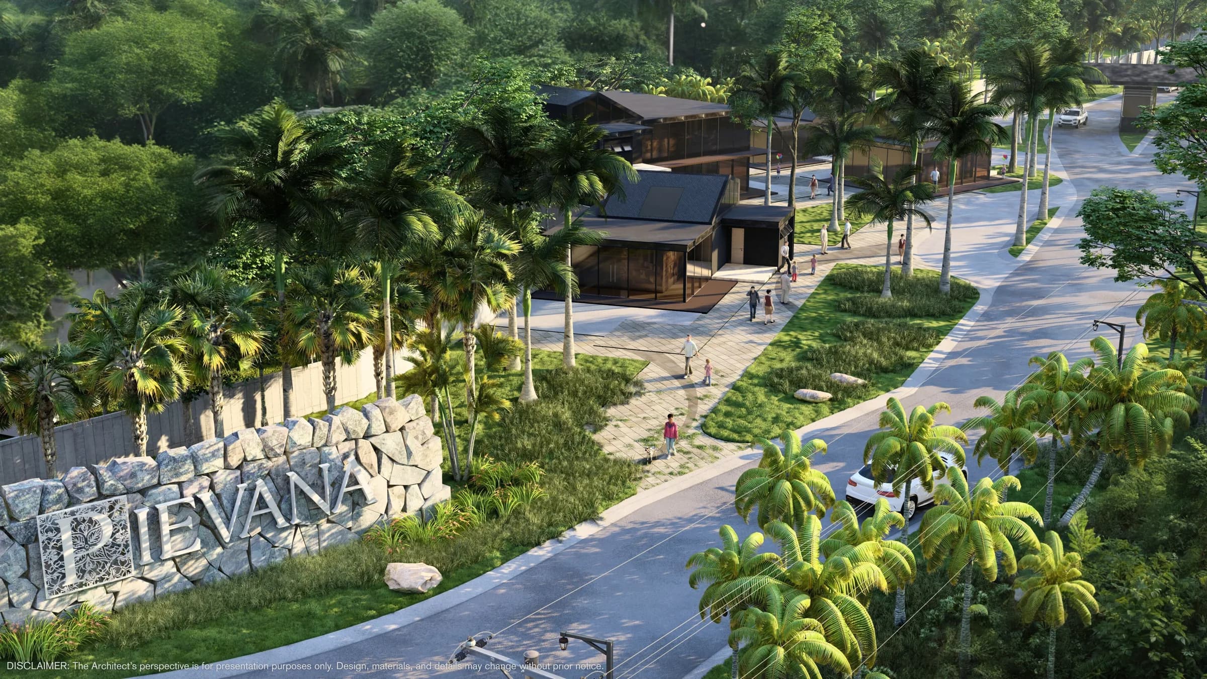 Pievana Entrance Aerial