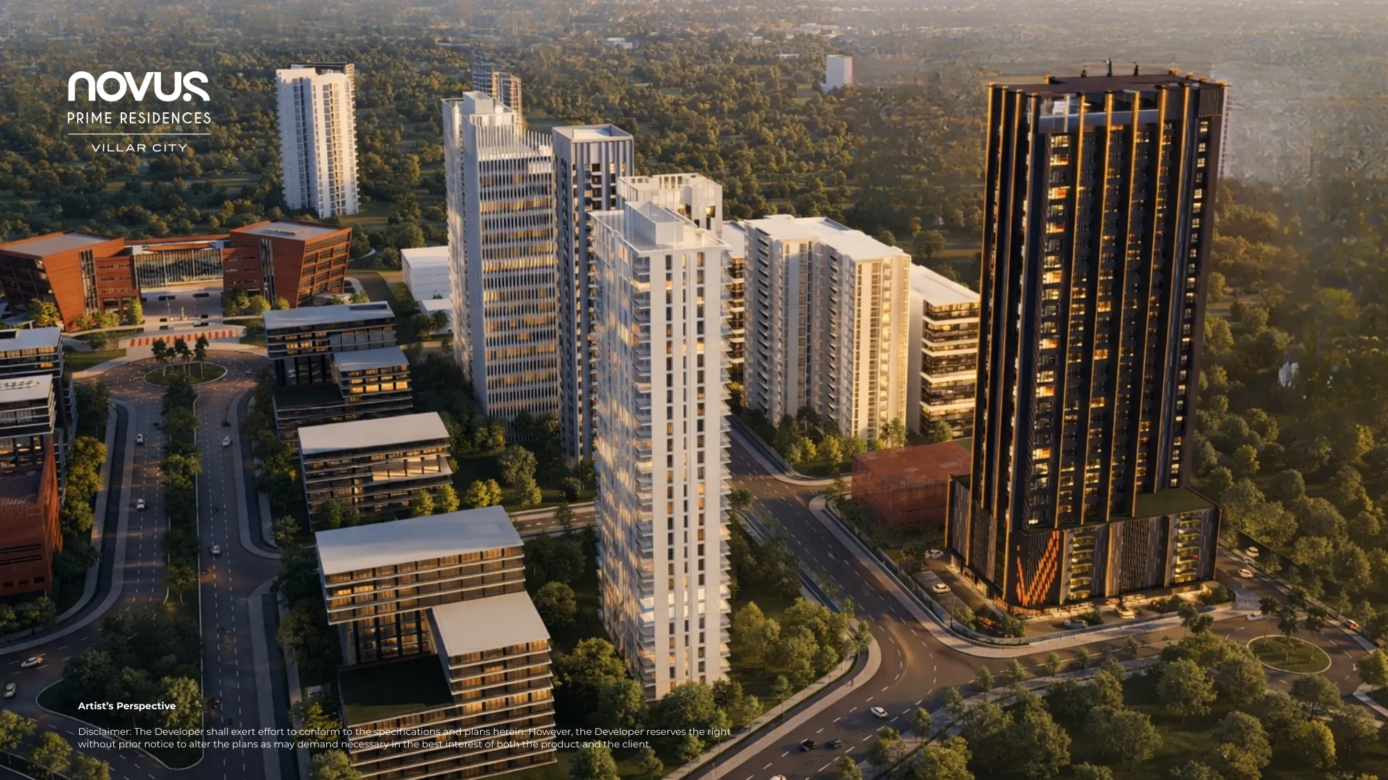 Novus Prime Residences Aerial View With UP Dasma