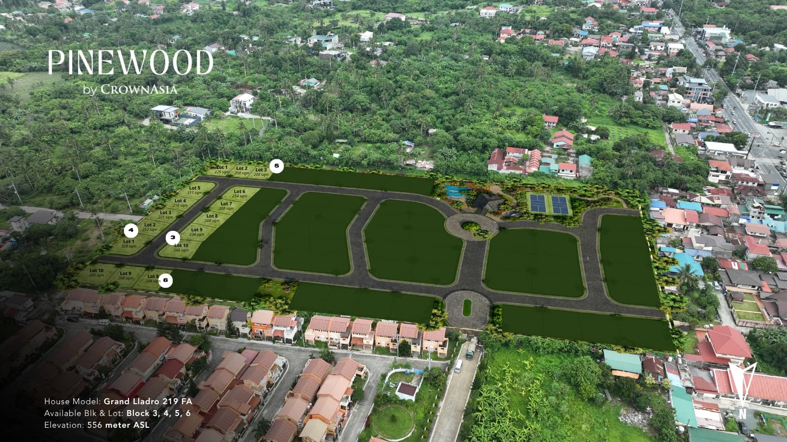 Pinewood by Crown Asia interactive lot map