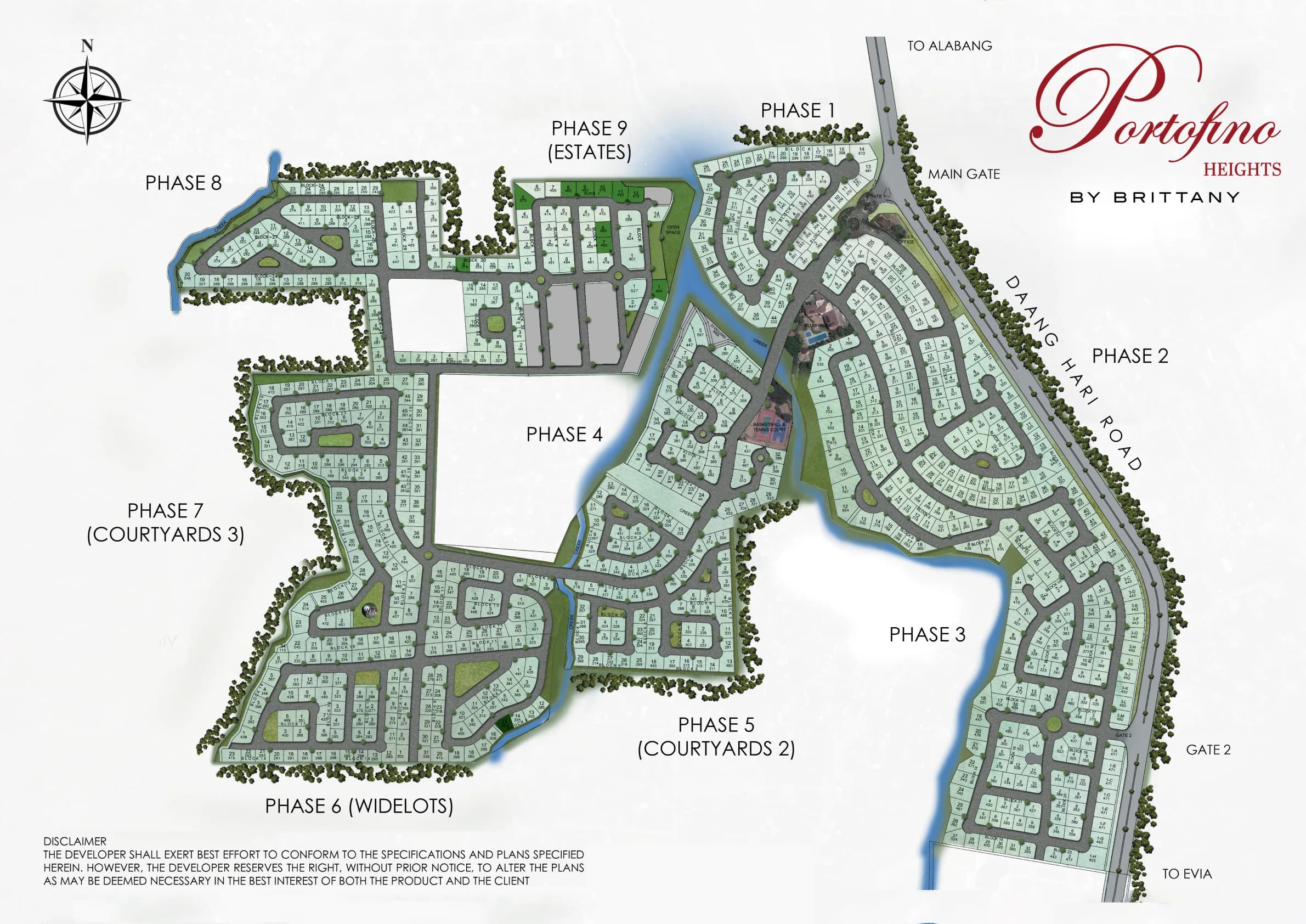 Portofino Heights interactive lot map