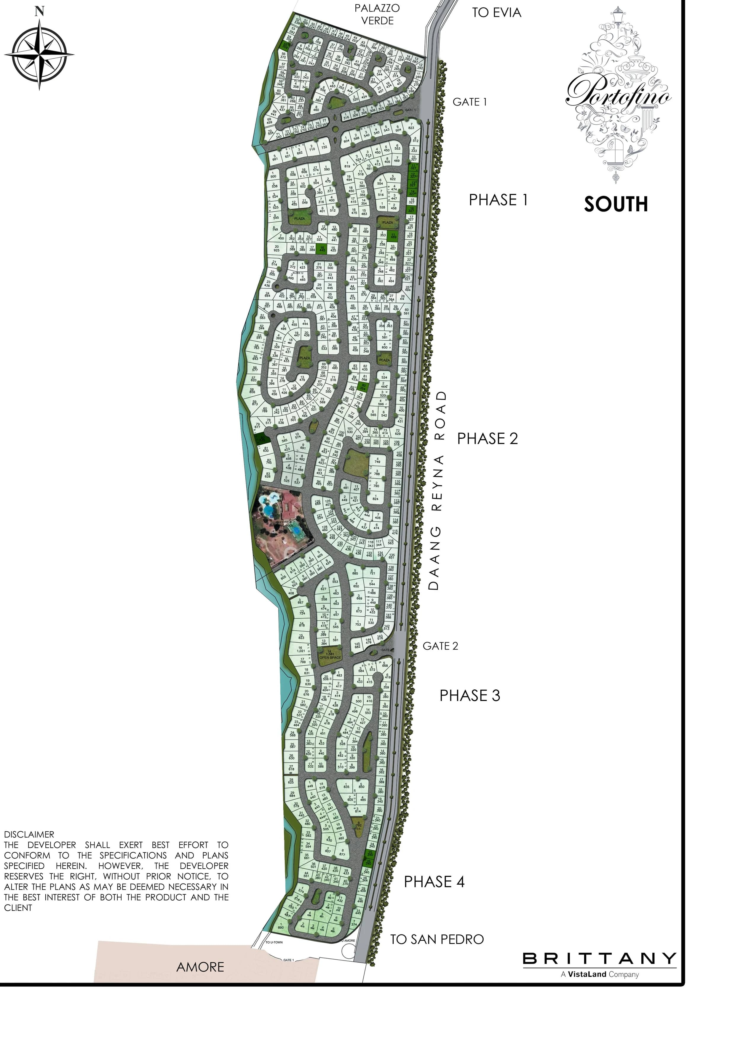 Portofino South interactive lot map