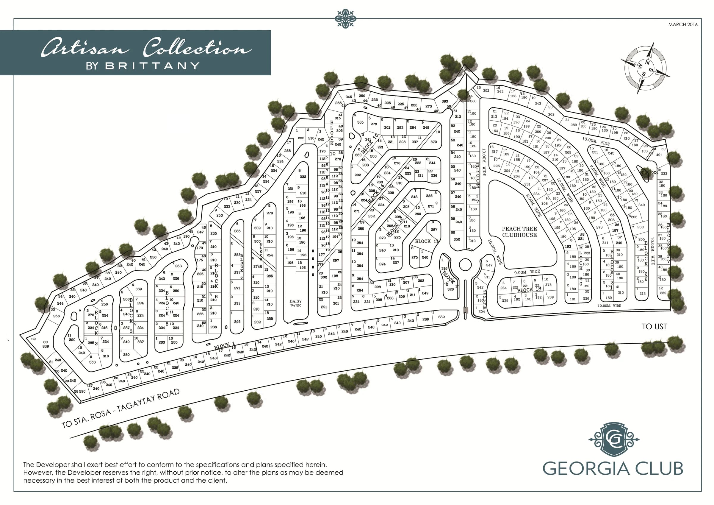 Georgia Club interactive lot map